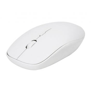 Elegantní ergonomická bezdrátová myš Omega - Bílá