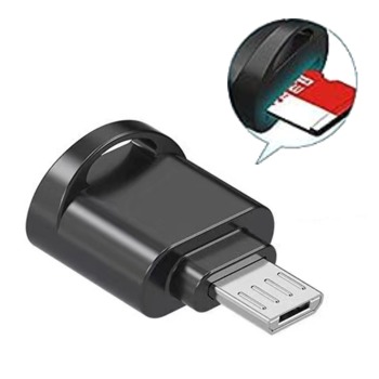 Redukce na přenos dat z SD Karty na Micro USB - Černé