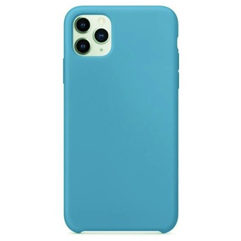 Barevný silikonový kryt pro iPhone 11 Pro Max - Modrý