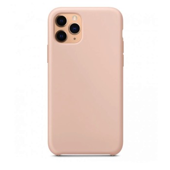Barevný silikonový kryt pro iPhone 11 Pro Max - Růžový
