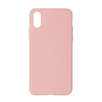 Barevný silikonový kryt pro iPhone X - Růžový