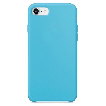 Barevný silikonový kryt pro iPhone 8 - Modrý