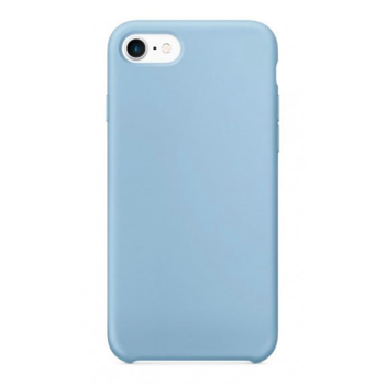 Barevný silikonový kryt pro iPhone 8 - Světle modrý
