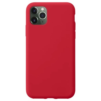 Barevný silikonový kryt pro iPhone 11 Pro - Červený