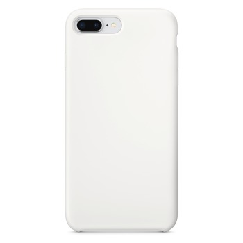 Barevný silikonový kryt pro iPhone 8 Plus - Bílý