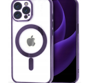 MagSafe kryt s fialovým rámečkem a krytem na kameru pro iPhone 14 Pro Max