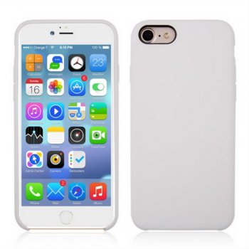 Barevný silikonový kryt pro iPhone SE 2020 - Bílý