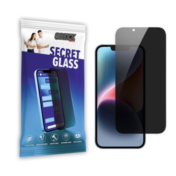 Diskrétní tvrzené sklo GrizzGlass Secret Glass pro iPhone 14 Pro