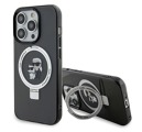 Kryt Karl Lagerfeld Apple iPhone 15 Pro Max Hardcase Ring Stand Karl Head MagSafe Black