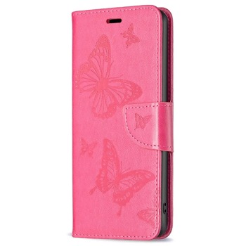 Knížkový obal pro mobil iPhone 12 Pro - Motýlci, Růžové