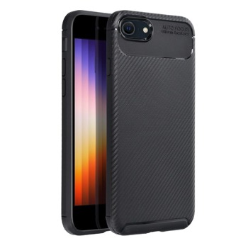 Zadní kryt Carbon Premium pro iPhone SE 2020 - Černý