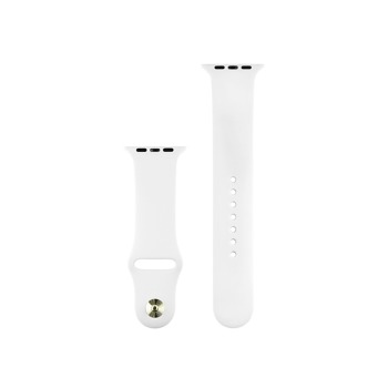COTECi silikonový sportovní náramek pro Apple watch 42/44/45/49mm bílý