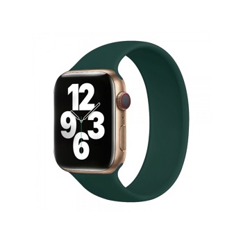 COTECi silikonový řemínek 160 mm pro Apple Watch 42/44/45/49mm piniově zelená