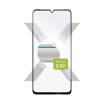 *Ochranné tvrzené sklo FIXED Full-Cover pro Samsung Galaxy A15, lepení přes celý displej, černé