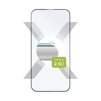 *Ochranné tvrzené sklo FIXED Full-Cover pro Apple iPhone 14 Pro, lepení přes celý displej, černé