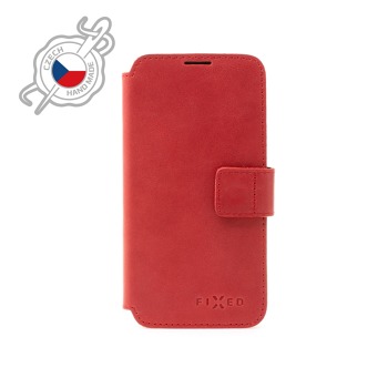 Kožené pouzdro typu kniha FIXED ProFit pro Samsung Galaxy A52, červené