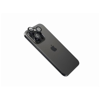 Ochranná skla čoček fotoaparátů FIXED Camera Glass pro Apple iPhone 15 Pro, space gray