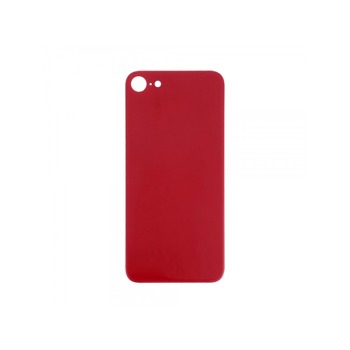 Sklo zadního krytu s větším otvorem na kameru pro Apple iPhone 8 červená
