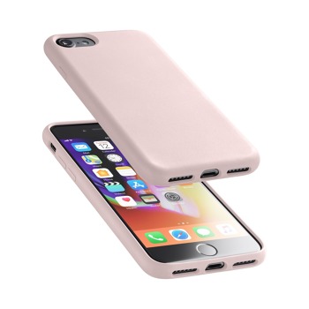 Ochranný silikonový kryt Cellularline Sensation pro Apple iPhone SE 2022, starorůžový
