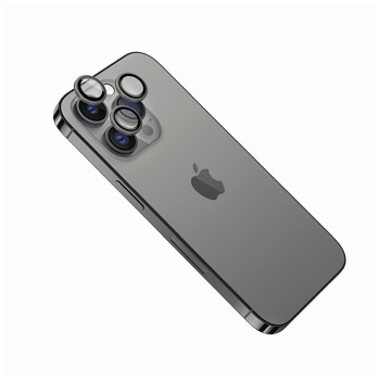 Ochranná skla čoček fotoaparátů FIXED Camera Glass pro Apple iPhone 14 Pro Max, space gray