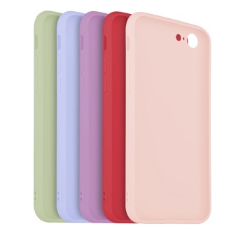 5x set pogumovaných krytů FIXED Story pro Apple iPhone SE 2022, v různých barvách, variace 2
