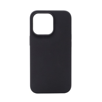 Barevný silikonový kryt pro iPhone 15 - Černý