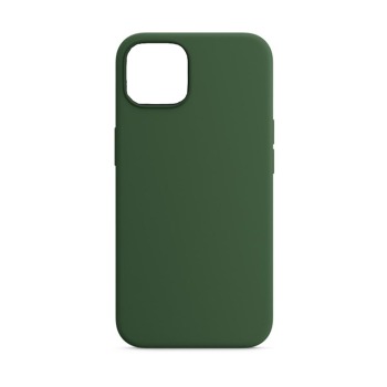 Barevný silikonový kryt pro iPhone 13 - Tmavě zelený