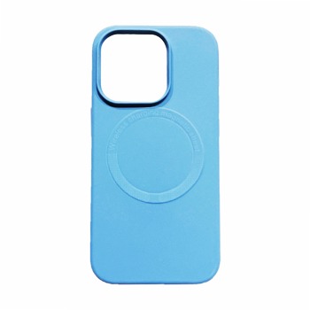 Barevný silikonový kryt MagSafe pro iPhone 14 Pro Max - Světle modrý