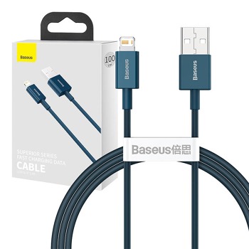 Kabel USB na iP 2,4A 1m (modrý)