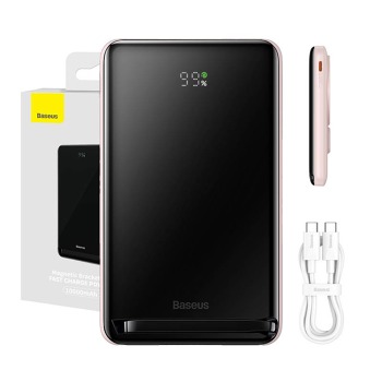 Powerbanka Baseus Magnetic 10000mAh USB-C 20W (růžová)