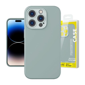 Baseus Liquid Silica Gel Case pro iPhone 14 Pro Max (Succulent)+ tvrzené sklo + čisticí sada