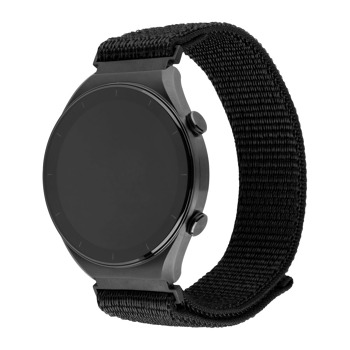 Nylonový řemínek FIXED Nylon Sporty Strap s Quick Release 22mm pro smartwatch, černý