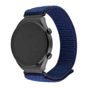 Nylonový řemínek FIXED Nylon Sporty Strap s Quick Release 22mm pro smartwatch, tmavě modrý