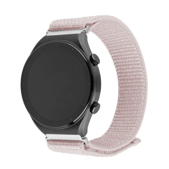 Nylonový řemínek FIXED Nylon Sporty Strap s Quick Release 22mm pro smartwatch, růžově zlatý