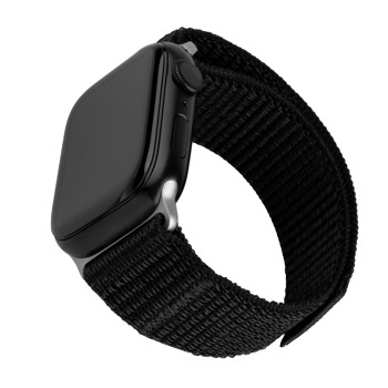 Nylonový řemínek FIXED Nylon Sporty Strap pro Apple Watch Ultra 49mm, černý