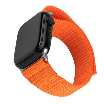 Nylonový řemínek FIXED Nylon Sporty Strap pro Apple Watch Ultra 49mm, oranžový