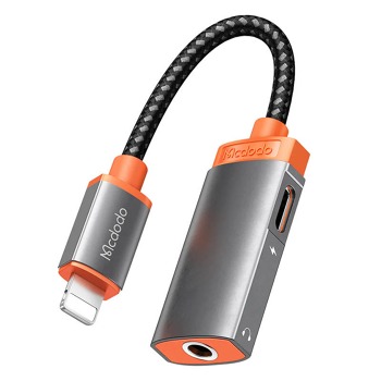 Adaptér Lightning na AUX 3,5mm mini jack, Mcdodo CA06719 (černý)