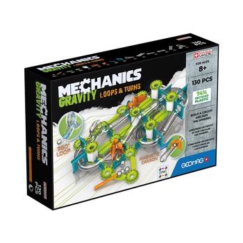 Mechanické gravitační smyčky & Turns magnetic bricks 130 kusů GEOMAG GEO-763