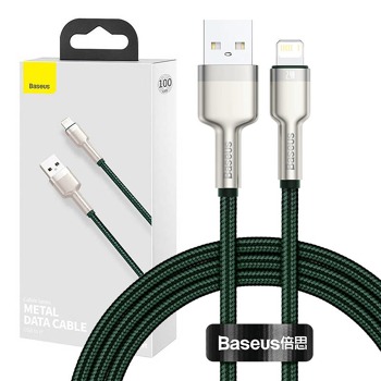 Baseus Cafule kabel USB na Lightning 2.4 A, 1 m (zelený)