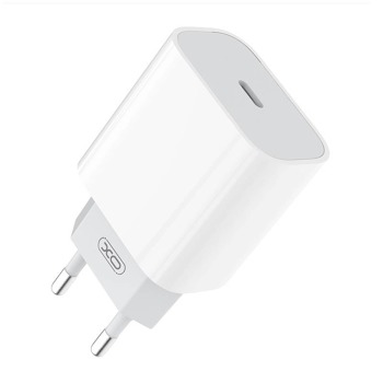 Nástěnná nabíječka XO L77, USB-C 20W (bílá)