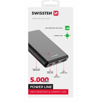 Recenze na SWISSTEN POWER LINE Power Banka 5000 mAh 10W