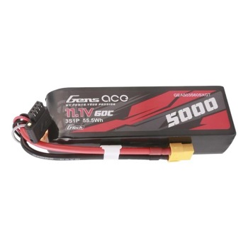 Gens ace G-Tech 5000mAh 11.1V 60C 3S1P Short-Size Lipo s konektorem XT60