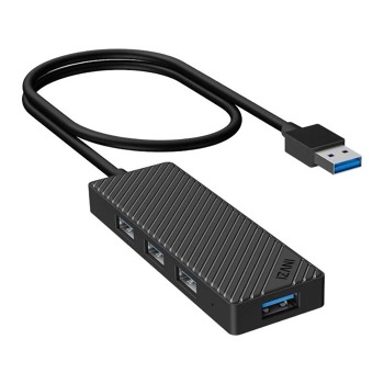 Rozbočovač 4 v 1, INVZI, MH04, 4x USB 3.0 (černý)