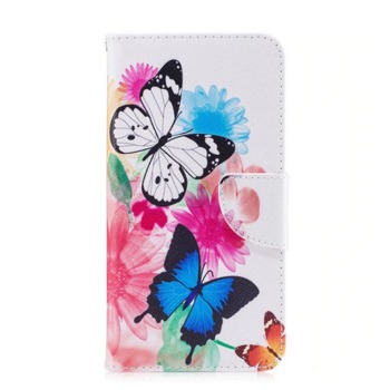 Knížkový obal na iPhone 7 Plus - Barevní motýli
