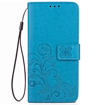 Pouzdro pro Xiaomi Redmi Note 8 - Čtyřlístek, Modré