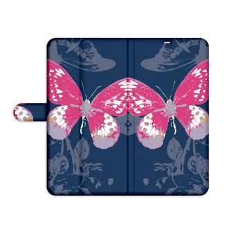 Knížkový obal pro mobil Samsung Galaxy A31 - Růžový motýl