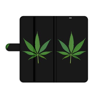 Knížkové pouzdro pro mobil Samsung Galaxy S8 - List marihuany