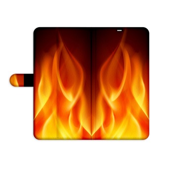 Knížkový obal pro Samsung Galaxy S6 Edge - Oheň