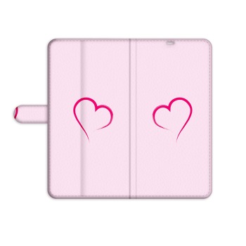 Knížkový obal pro Samsung Galaxy S4 - Růžové srdce
