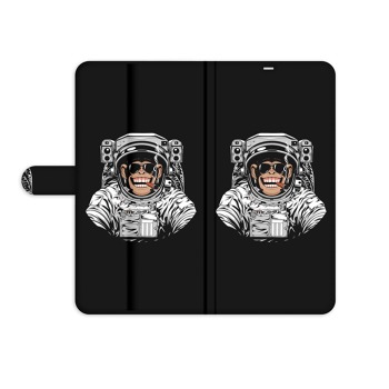 Knížkové pouzdro pro mobil Samsung Galaxy S4 - Kosmonaut opičák